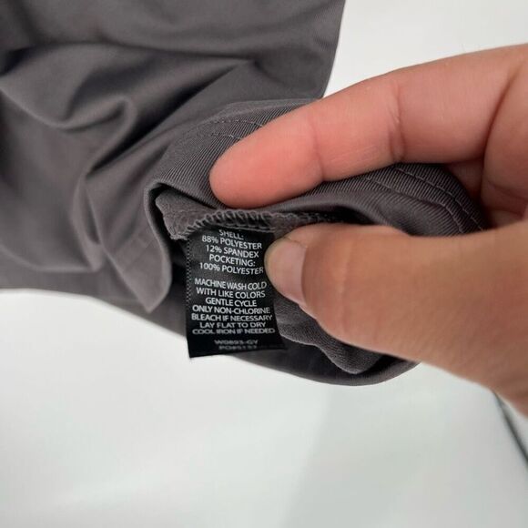 Betabrand Red Eye Travel Dress Gray Hooded Stetch Vacation Size XS - Picture 12 of 16